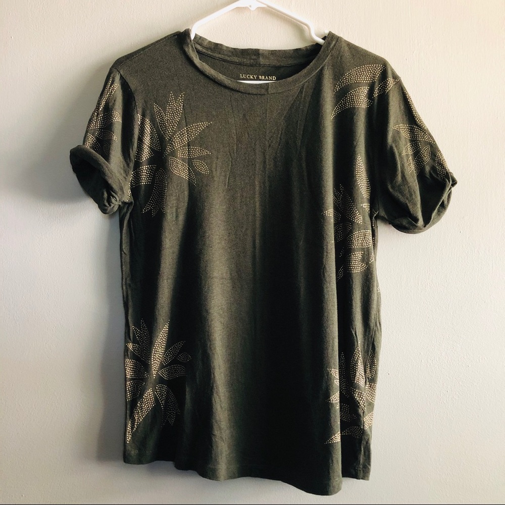 (4 for $30 🌸) Lucky Brand GreenTee Shirt